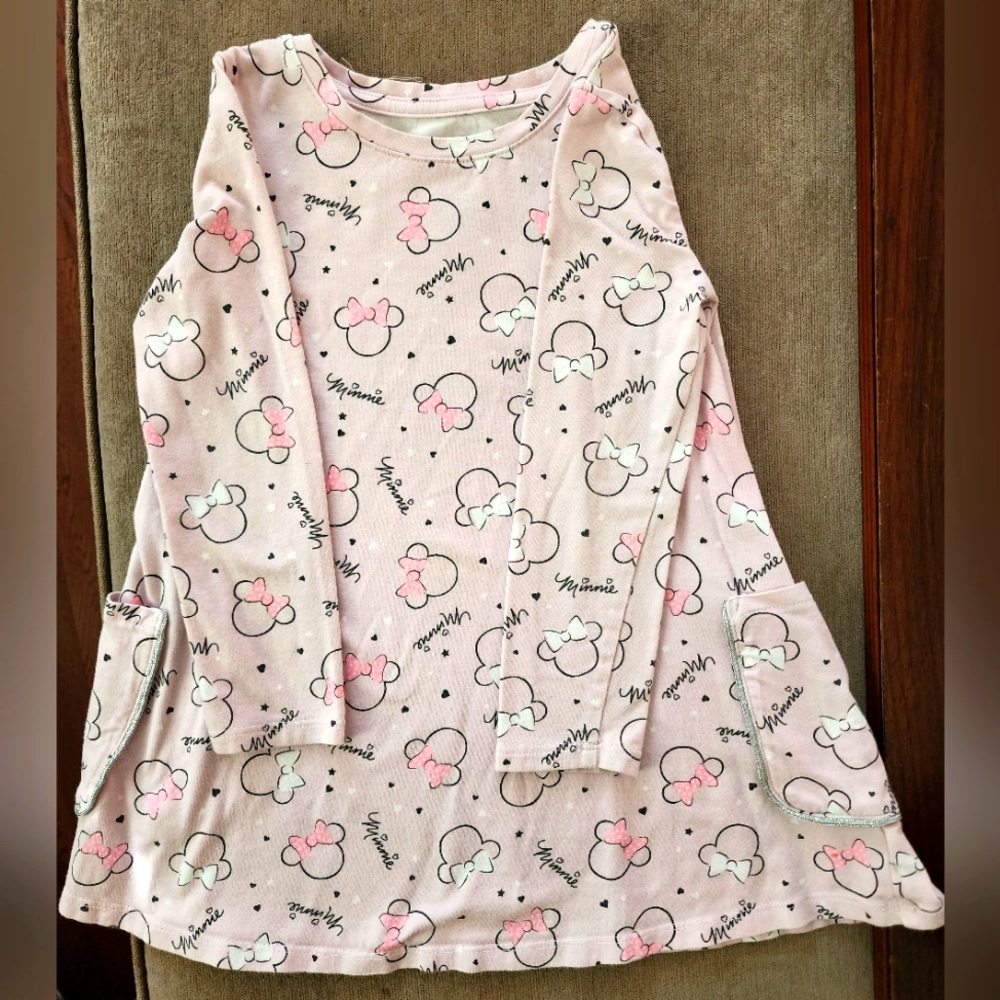 Girls Disney light pink minnie mouse dress size 3T